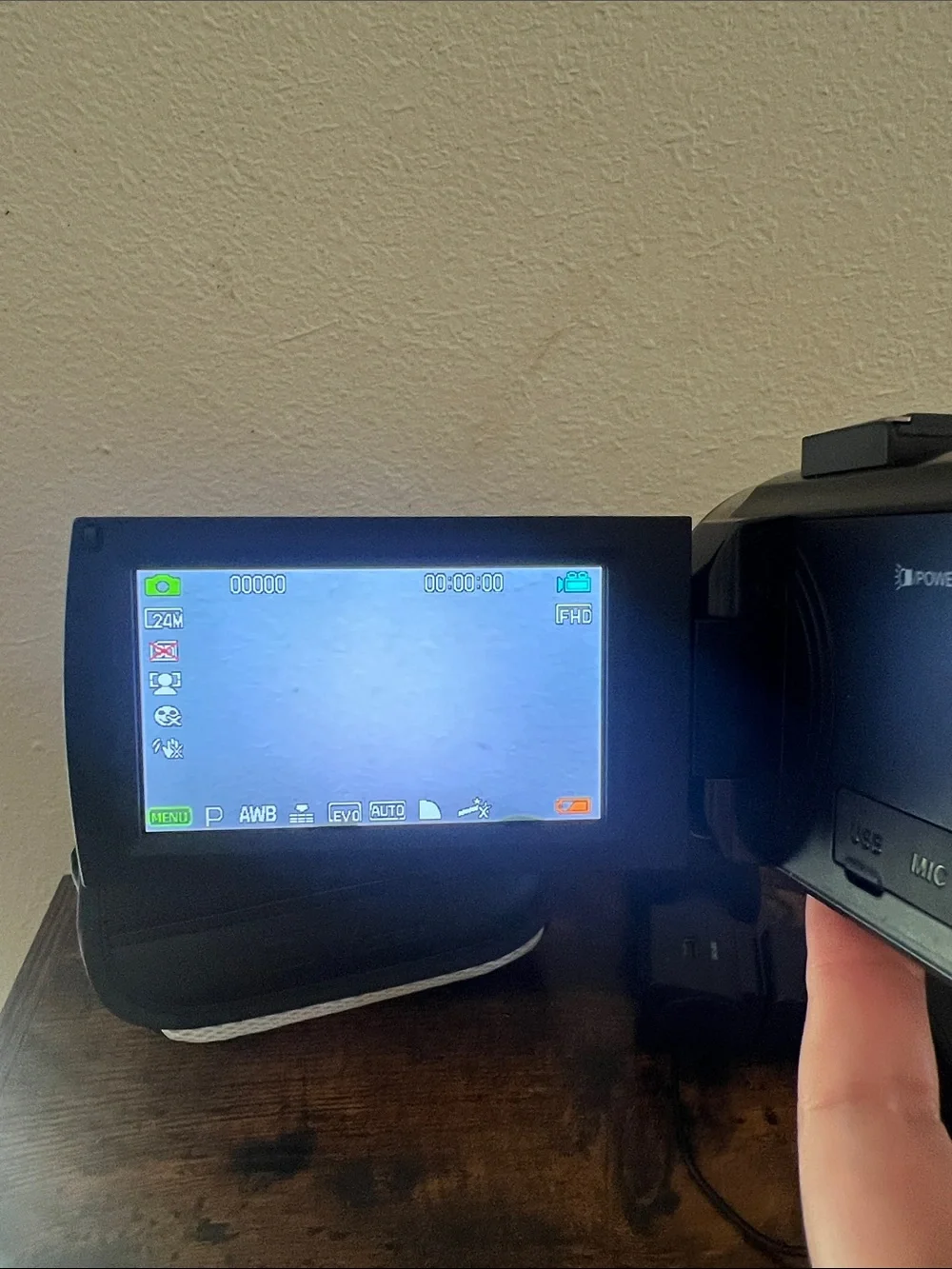 HD Digital Video Camera Camcorder Microphone Battery